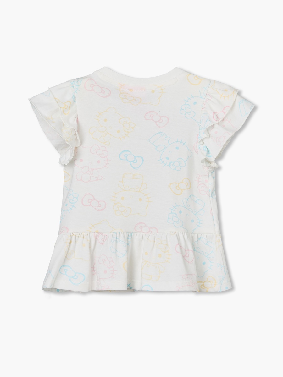 Pack of 2 Crew Neck Sleeveless T-Shirt with Hello Kitty Print
