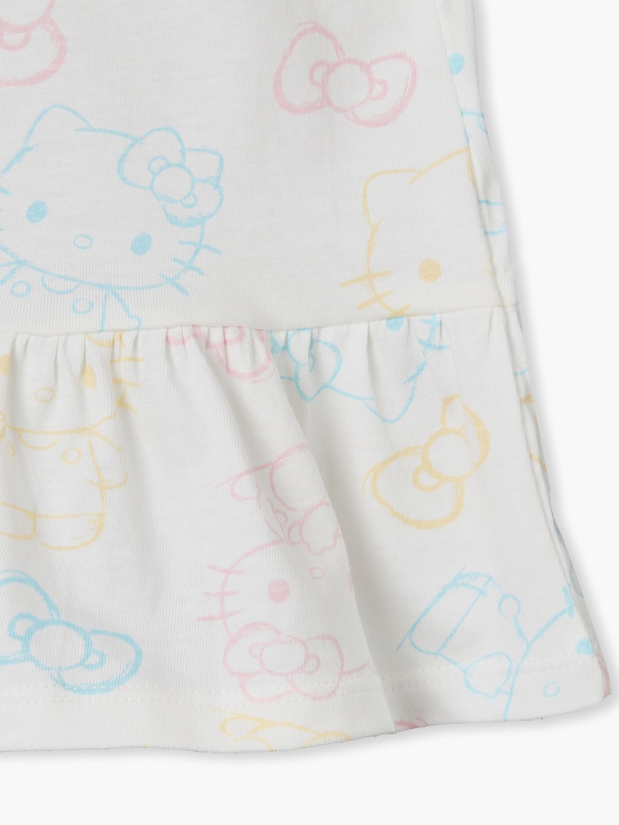 Pack of 2 Crew Neck Sleeveless T-Shirt with Hello Kitty Print