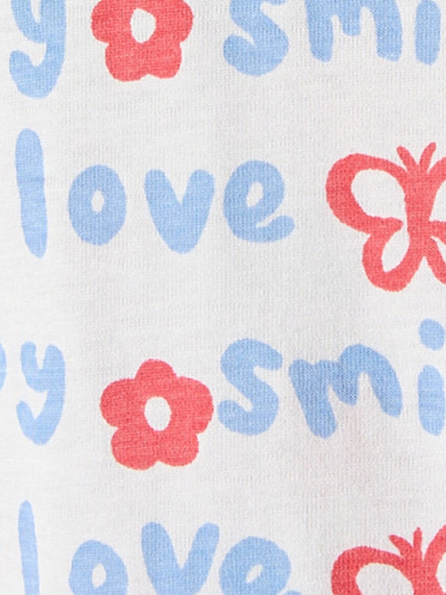 Crew Neck Short Sleeves T-Shirt with Typographic Print