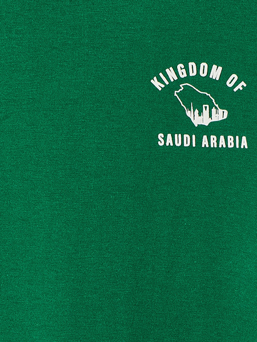 Crew Neck Short Sleeves T-Shirt with Typography Print
