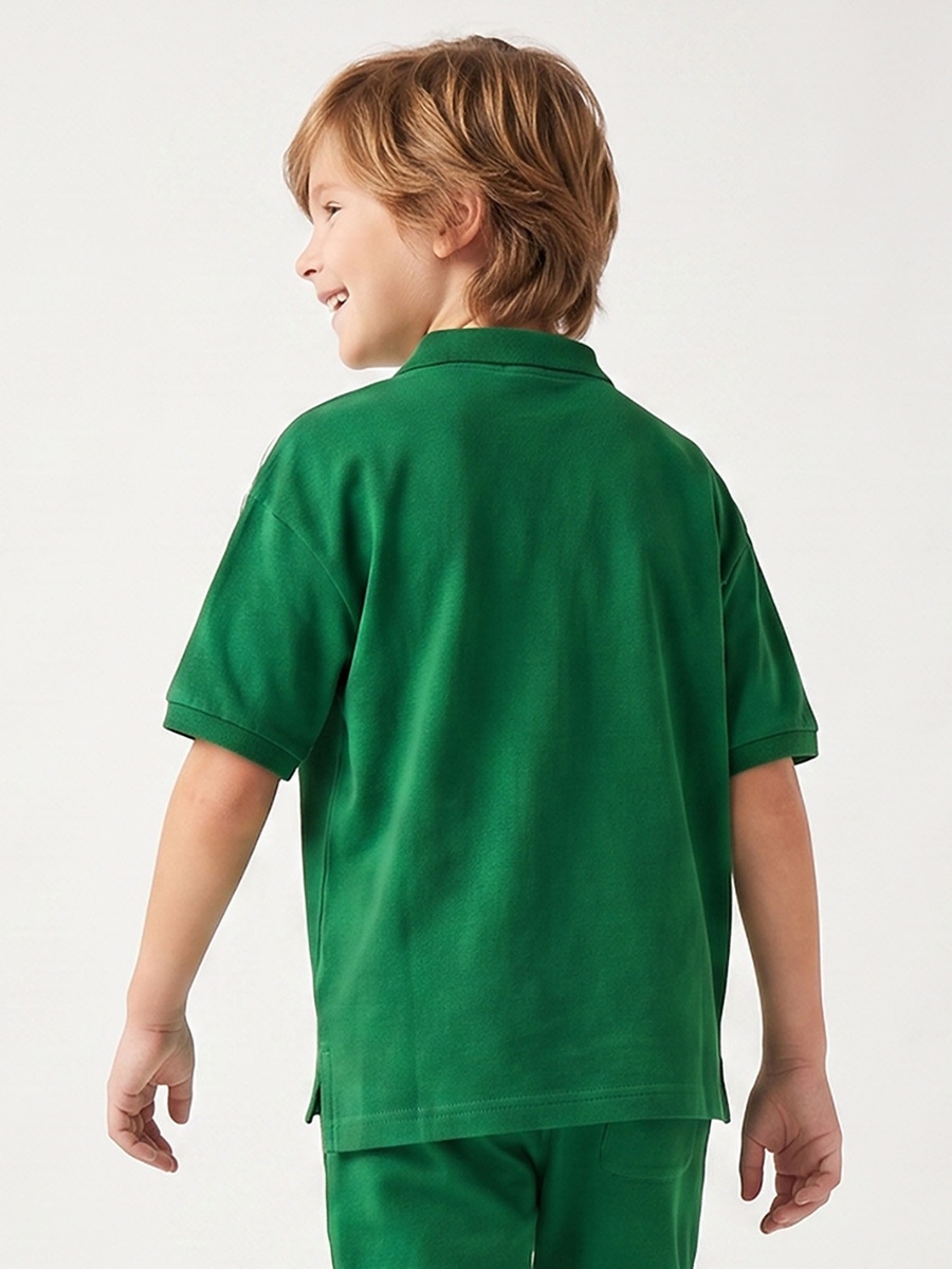 Polo Neck Short Sleeves T-Shirt with KSA National Day Print