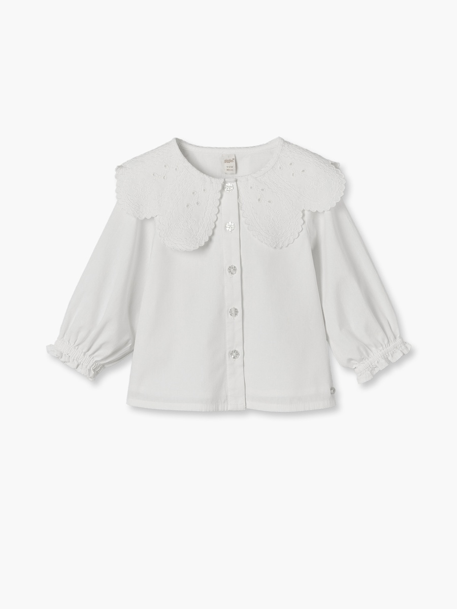 Embroidered Top with Long Sleeves