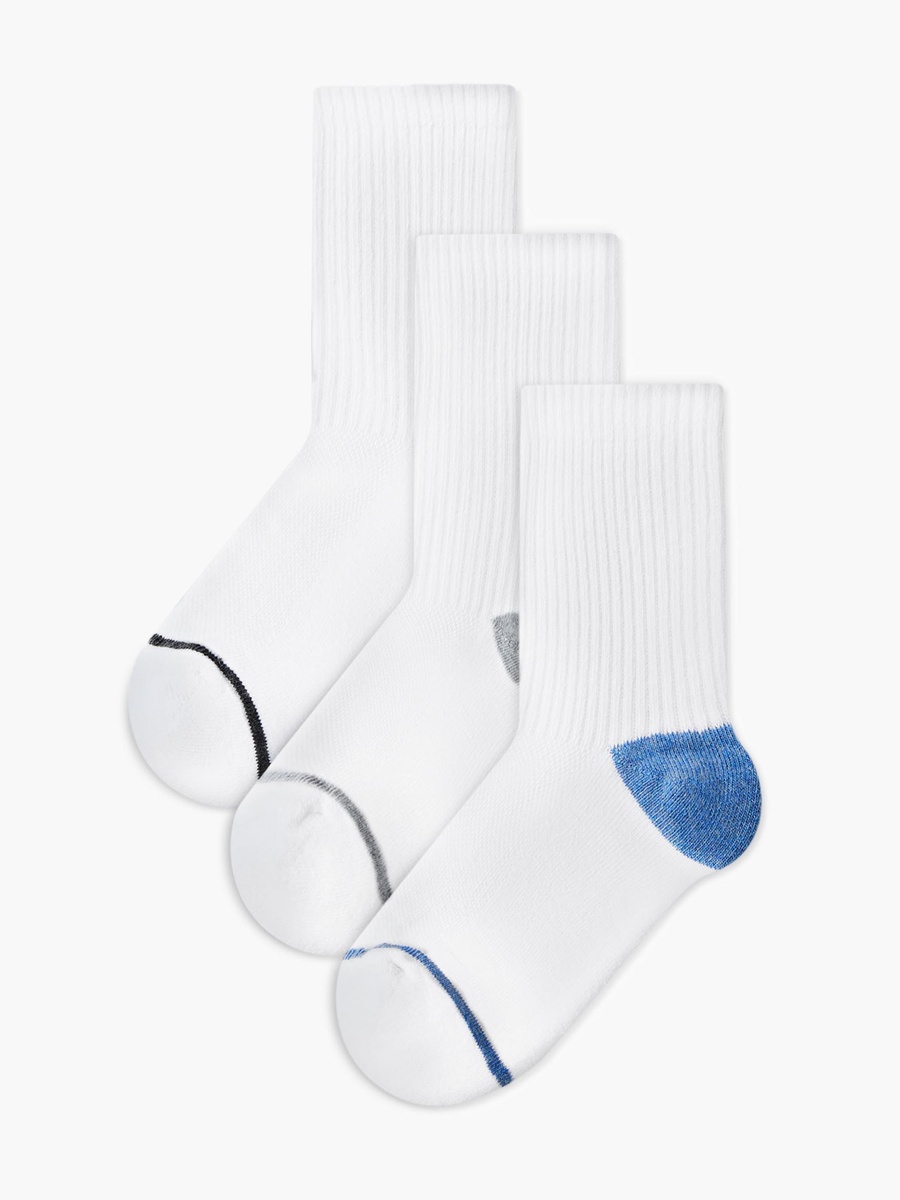 Pack of 3 Boys Quarter Length Socks