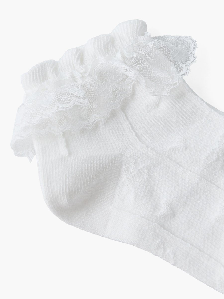 Pack of 3 Girls Socks with Ruffle Trim