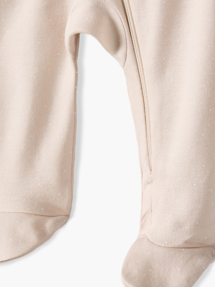 Pack of 5 Cotton Crew Neck Long Sleeves Sleepsuit with Zip Closure