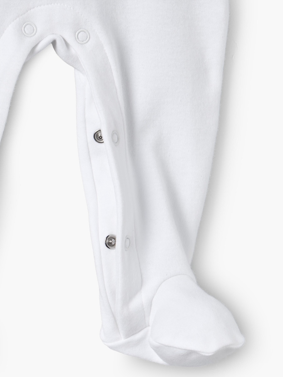 Cotton Round Neck Long Sleeves Sleepsuit with Bolero Overlay