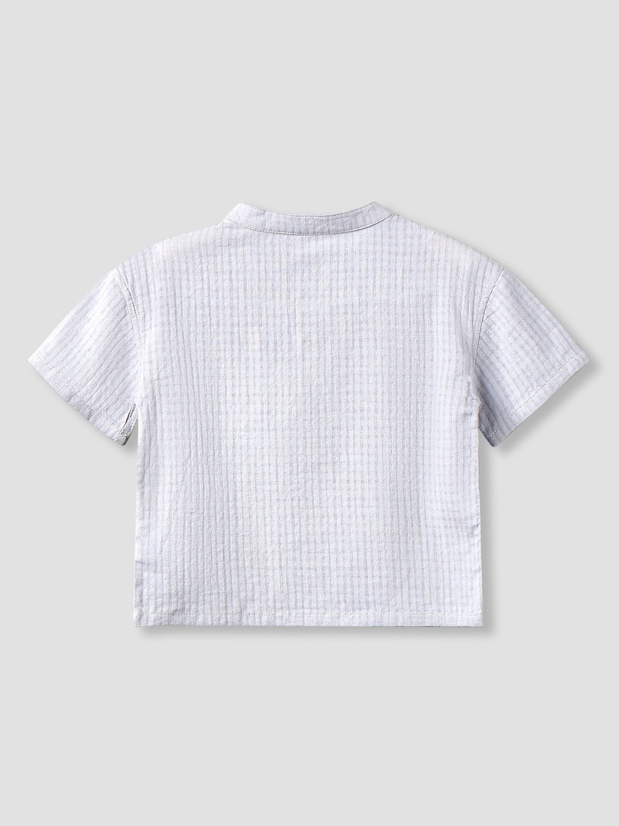 Short Sleeve Shirt with Texture