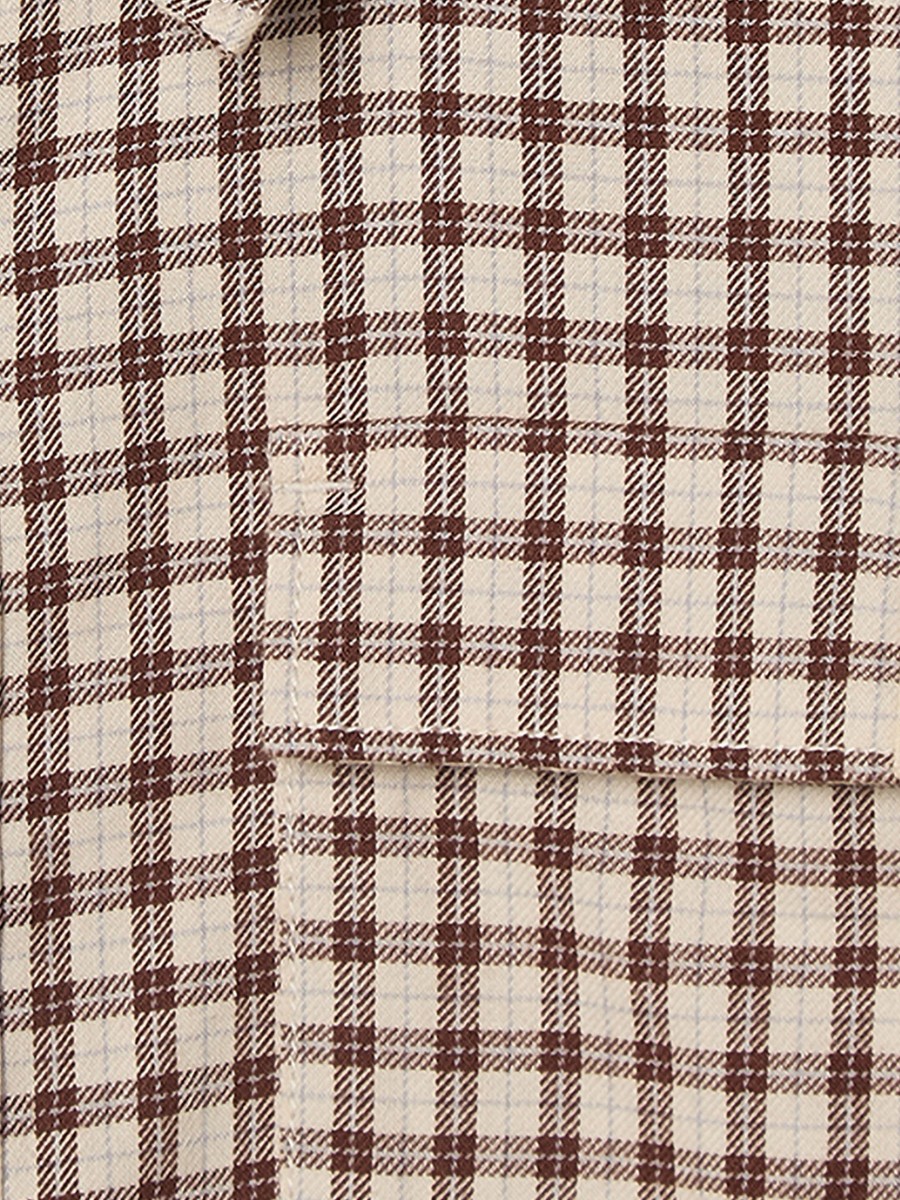 Long Sleeves Shirt with Checked Design