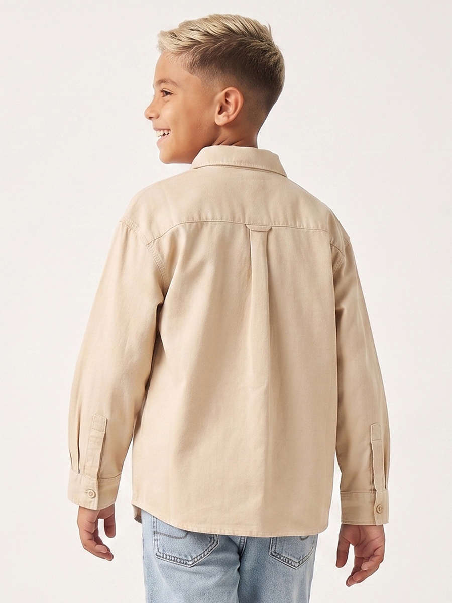 Long Sleeves Shirt with Sports Embroidery