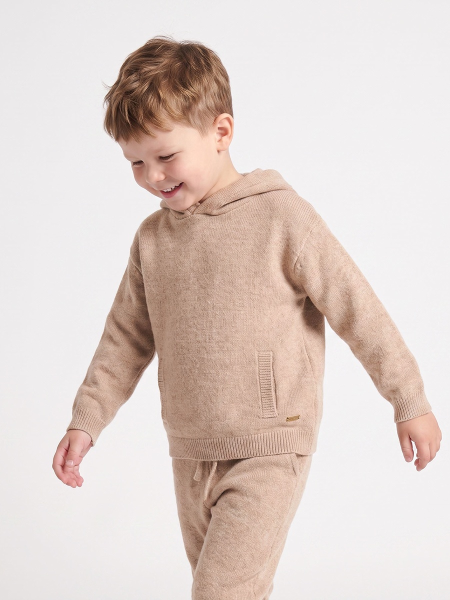 Hooded Long Sleeves Sweatshirt and Trousers Set
