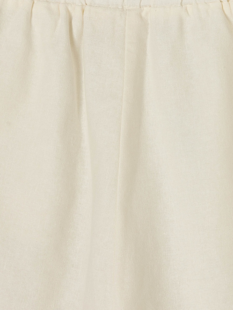 Collared Short Sleeves Shirt and Shorts Set with Floral Embroidery