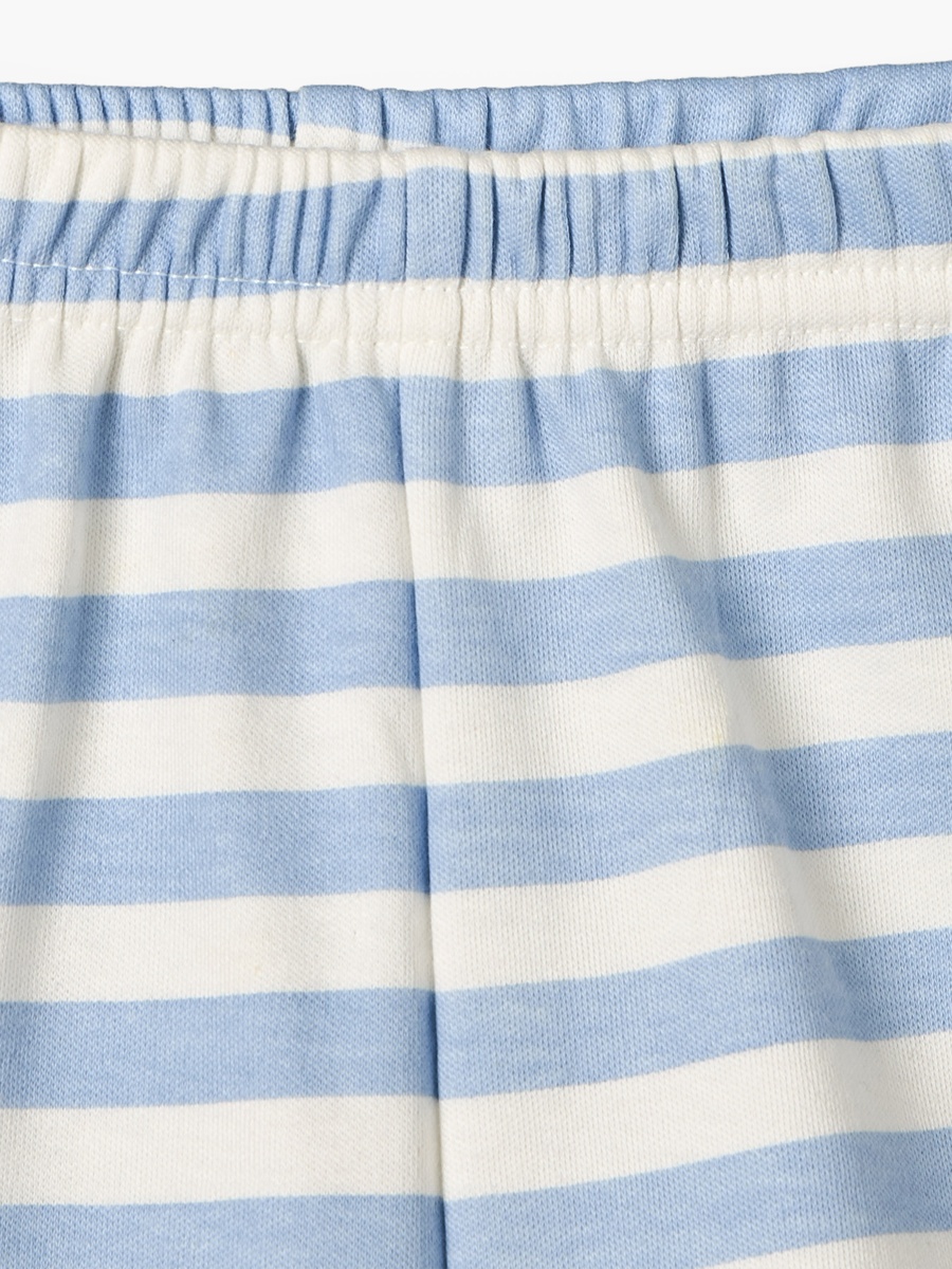 Crew Neck Short Sleeves T-Shirt and Shorts Set with Food Print