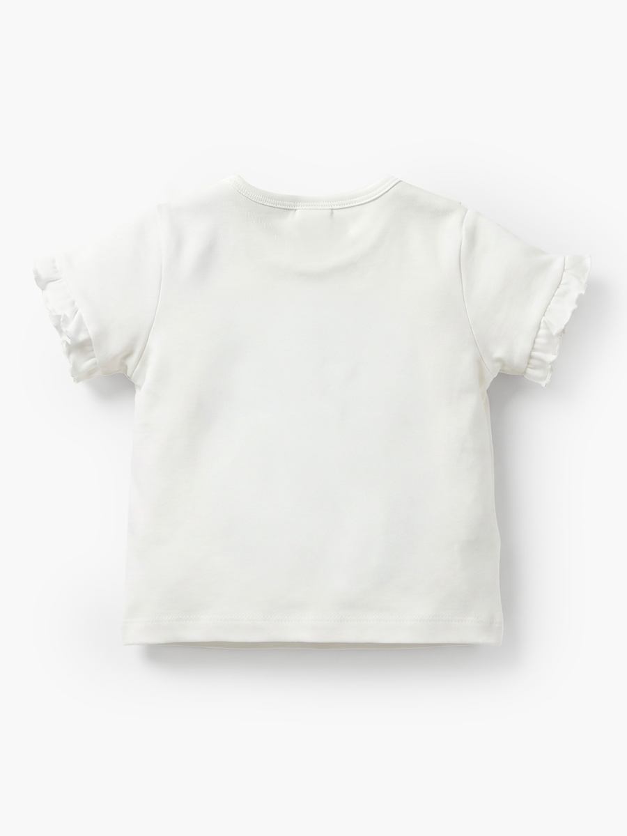 Crew Neck Short Sleeves T-Shirt and Shorts Set with Food Print