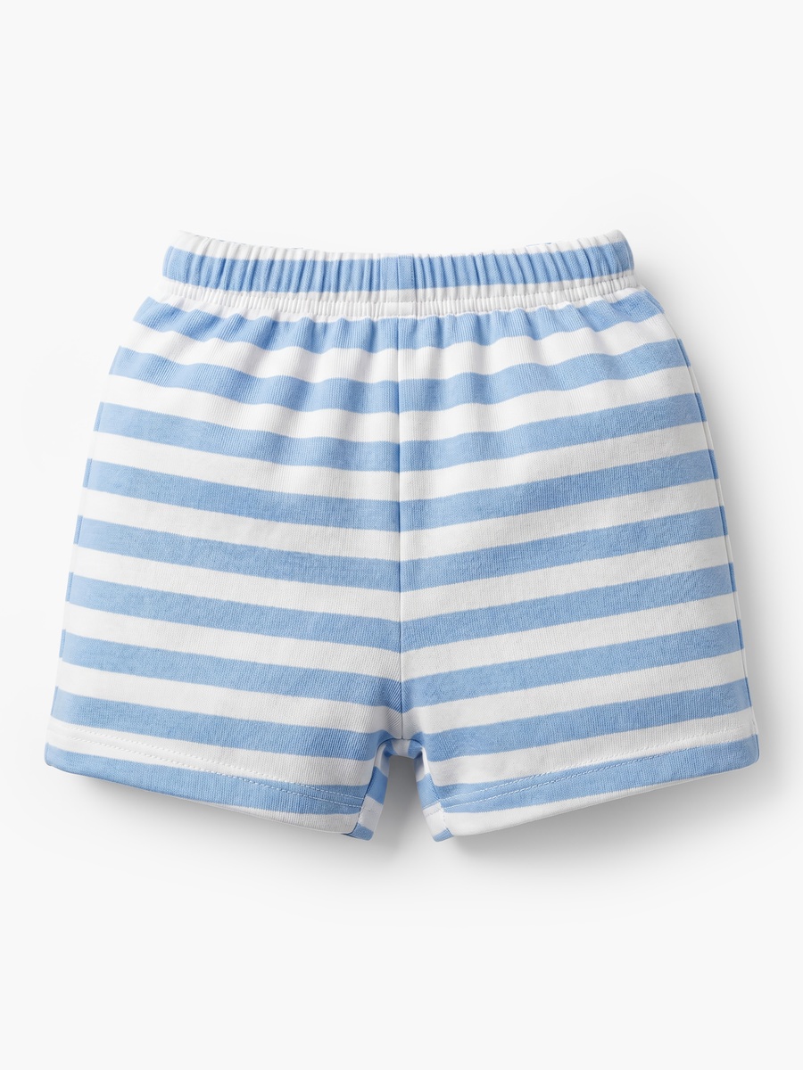 Crew Neck Short Sleeves T-Shirt and Shorts Set with Food Print