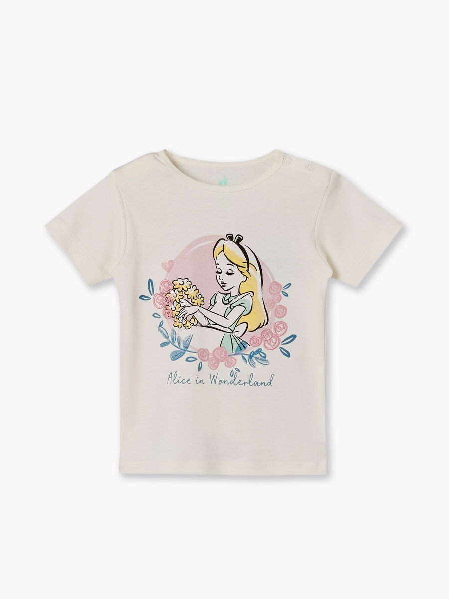 Crew Neck Short Sleeves T-Shirt and Shorts Set with Aurora Print
