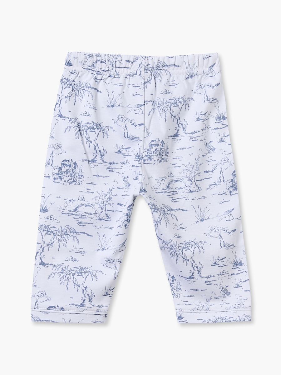 Cotton Collared Long Sleeves Shirt with Pyjamas with Forest Print