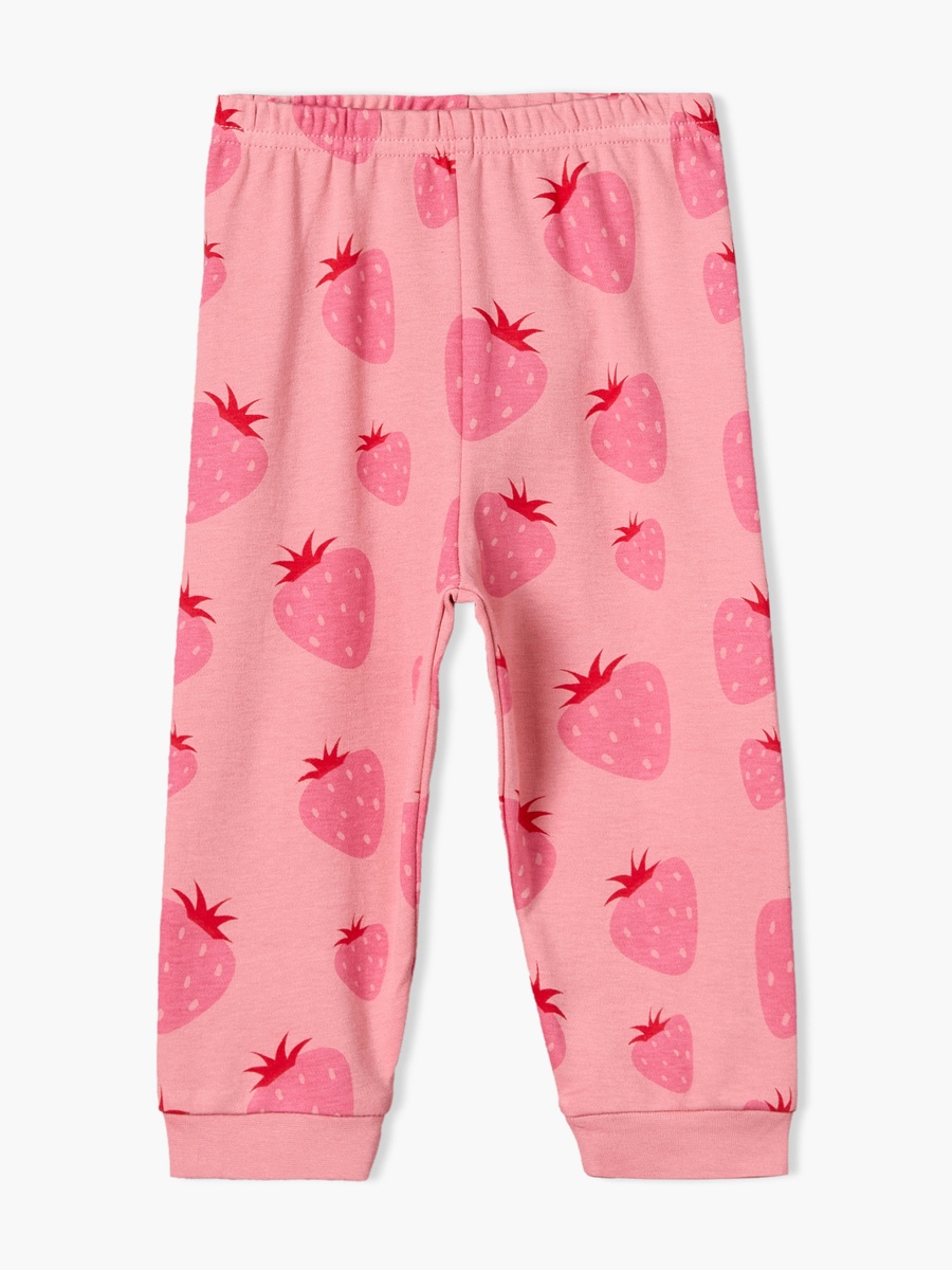 Pack of 2 Cotton Round Neck Long Sleeves Pyjama Set with Fruit Print