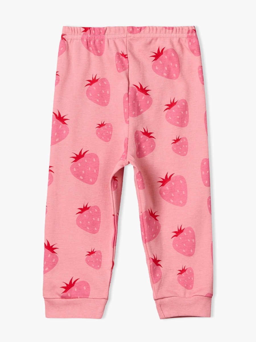 Pack of 2 Cotton Round Neck Long Sleeves Pyjama Set with Fruit Print
