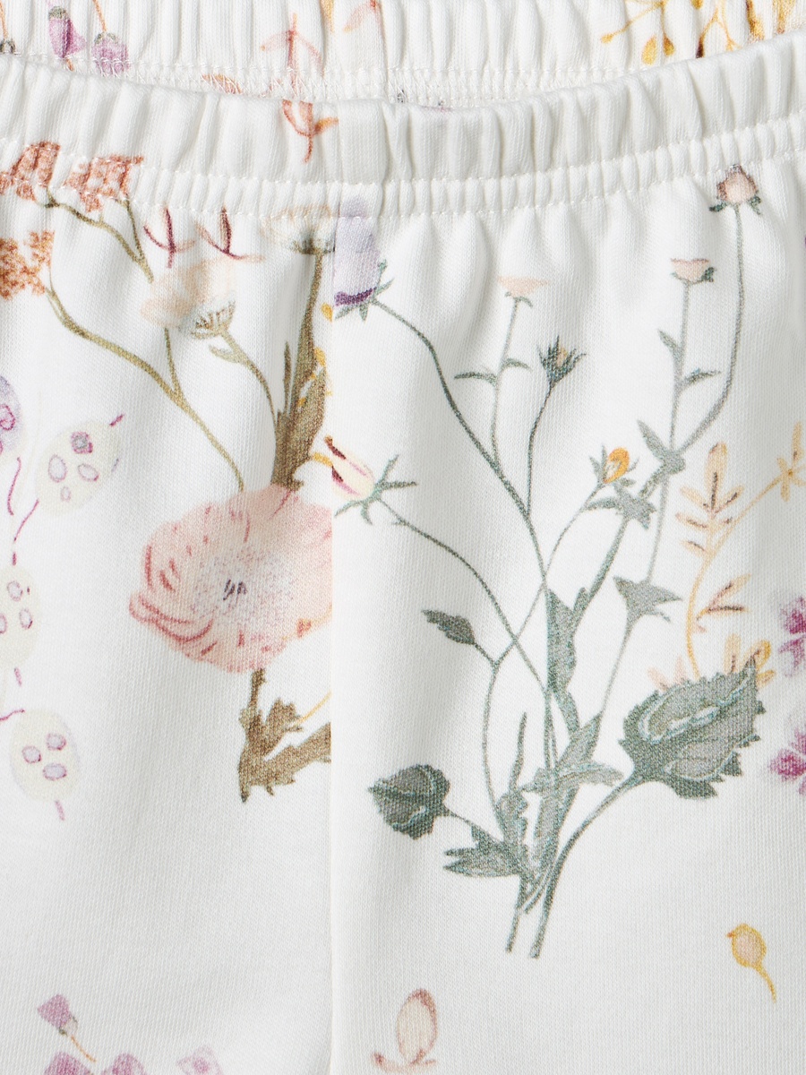 Cotton Round Neck Long Sleeves Pyjama Set with Floral Print