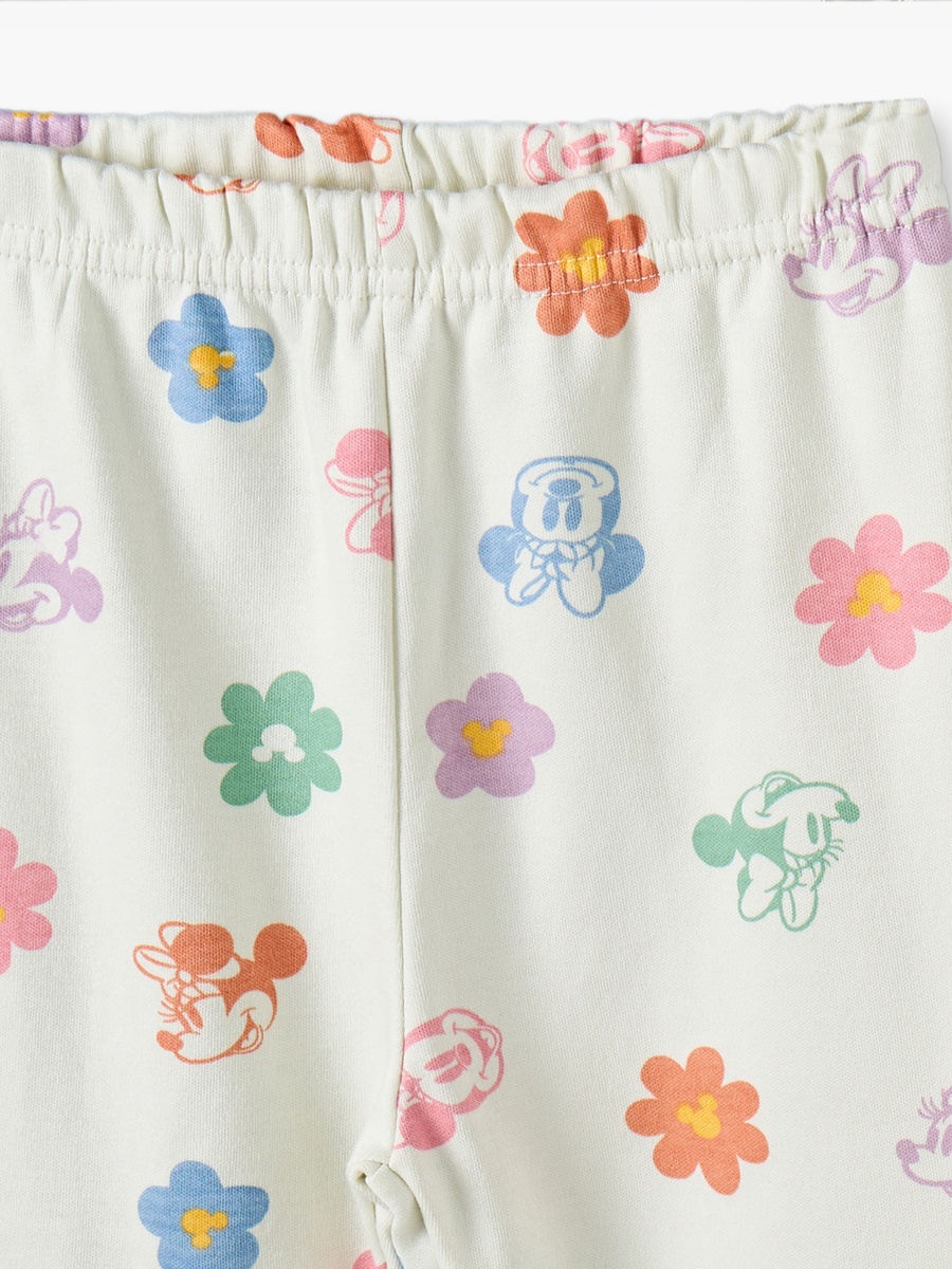 Cotton Collared Long Sleeves Pyjama Set with Minnie Mouse Print