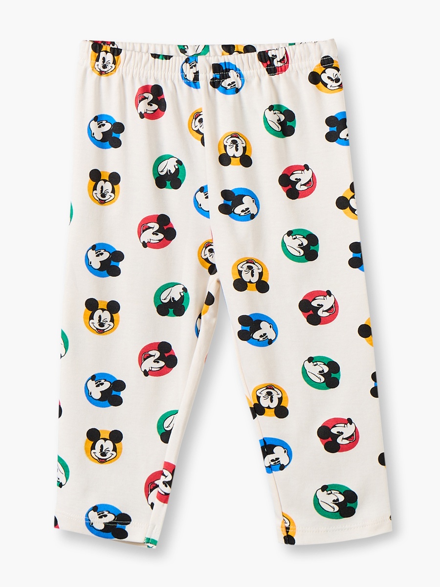 Cotton Collared Long Sleeves Pyjama Set with Mickey Mouse Print