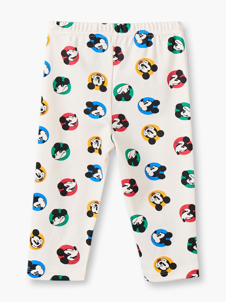 Cotton Collared Long Sleeves Pyjama Set with Mickey Mouse Print