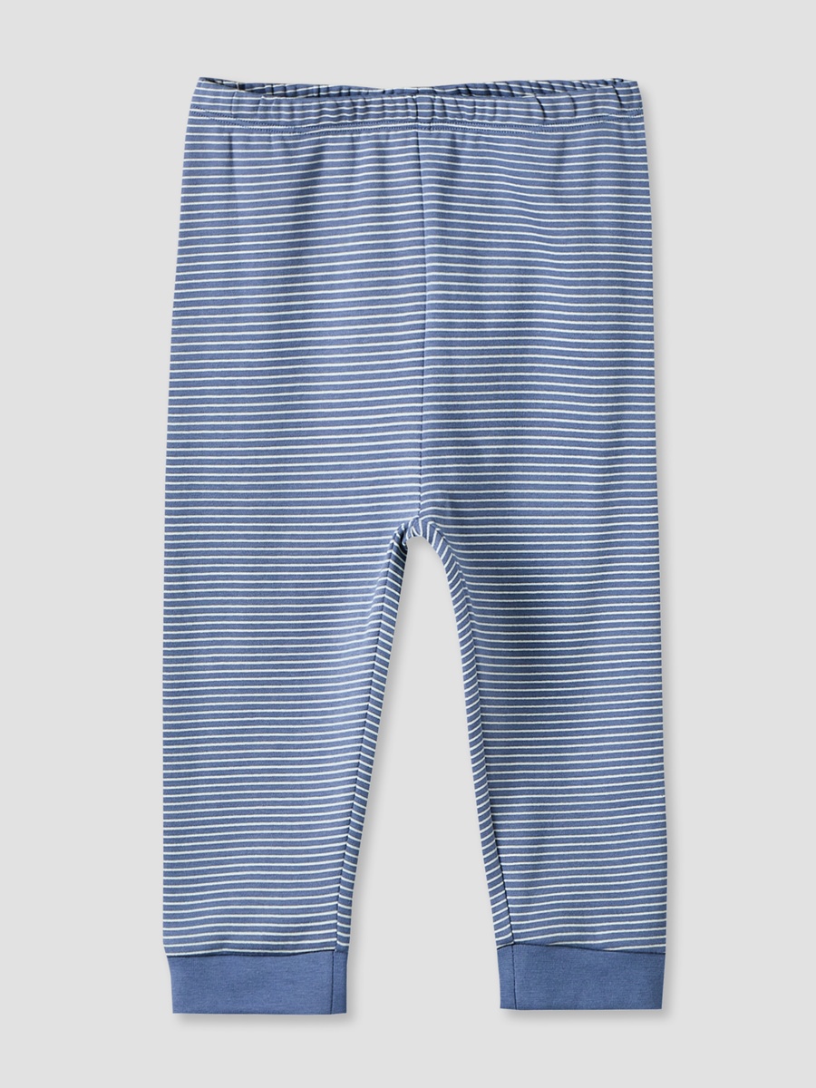 Cotton Crew Neck Long Sleeves Pyjama Set with Elephant Print