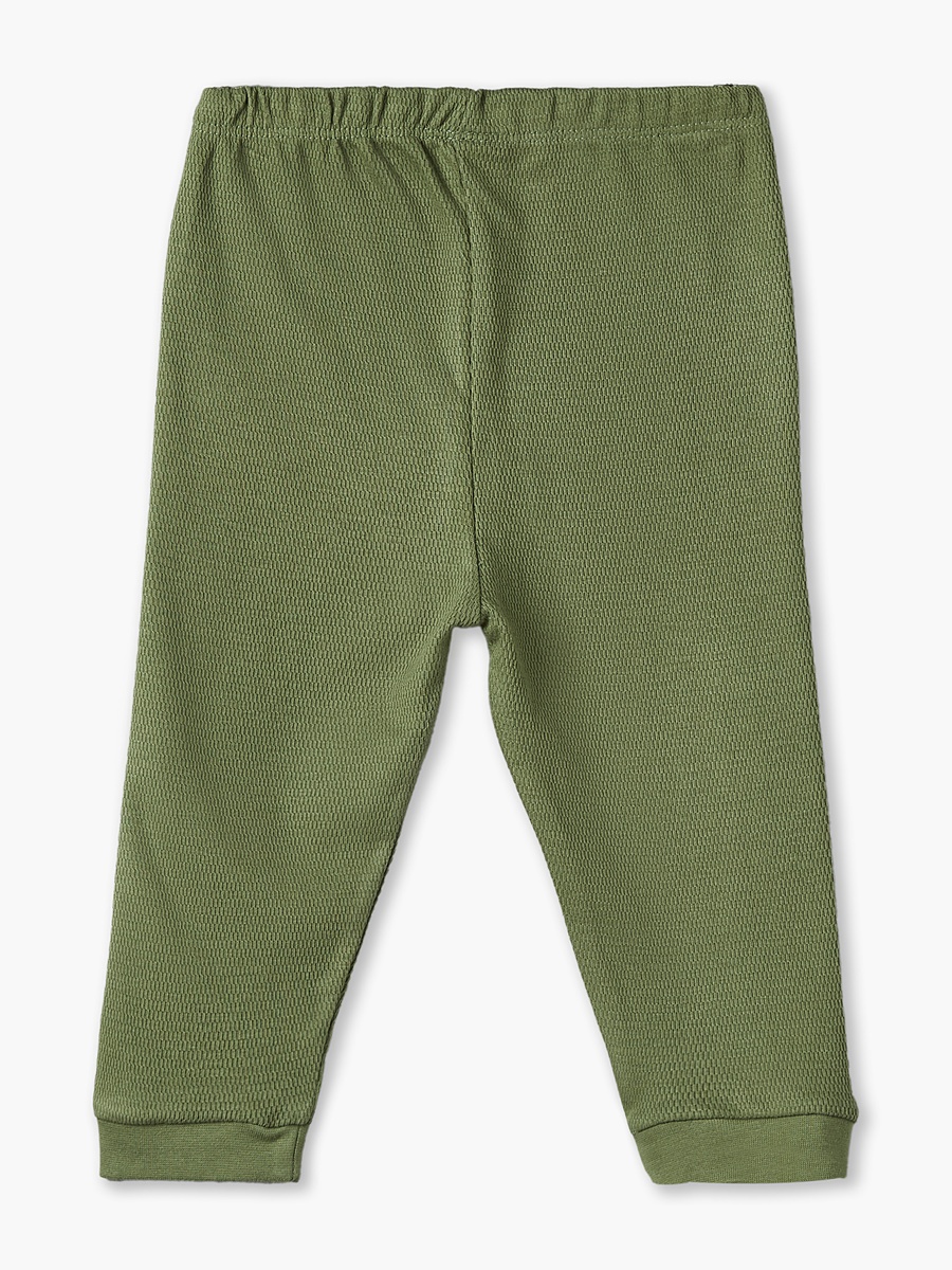Cotton Round Neck Long Sleeves Pyjama Set with Safari Print