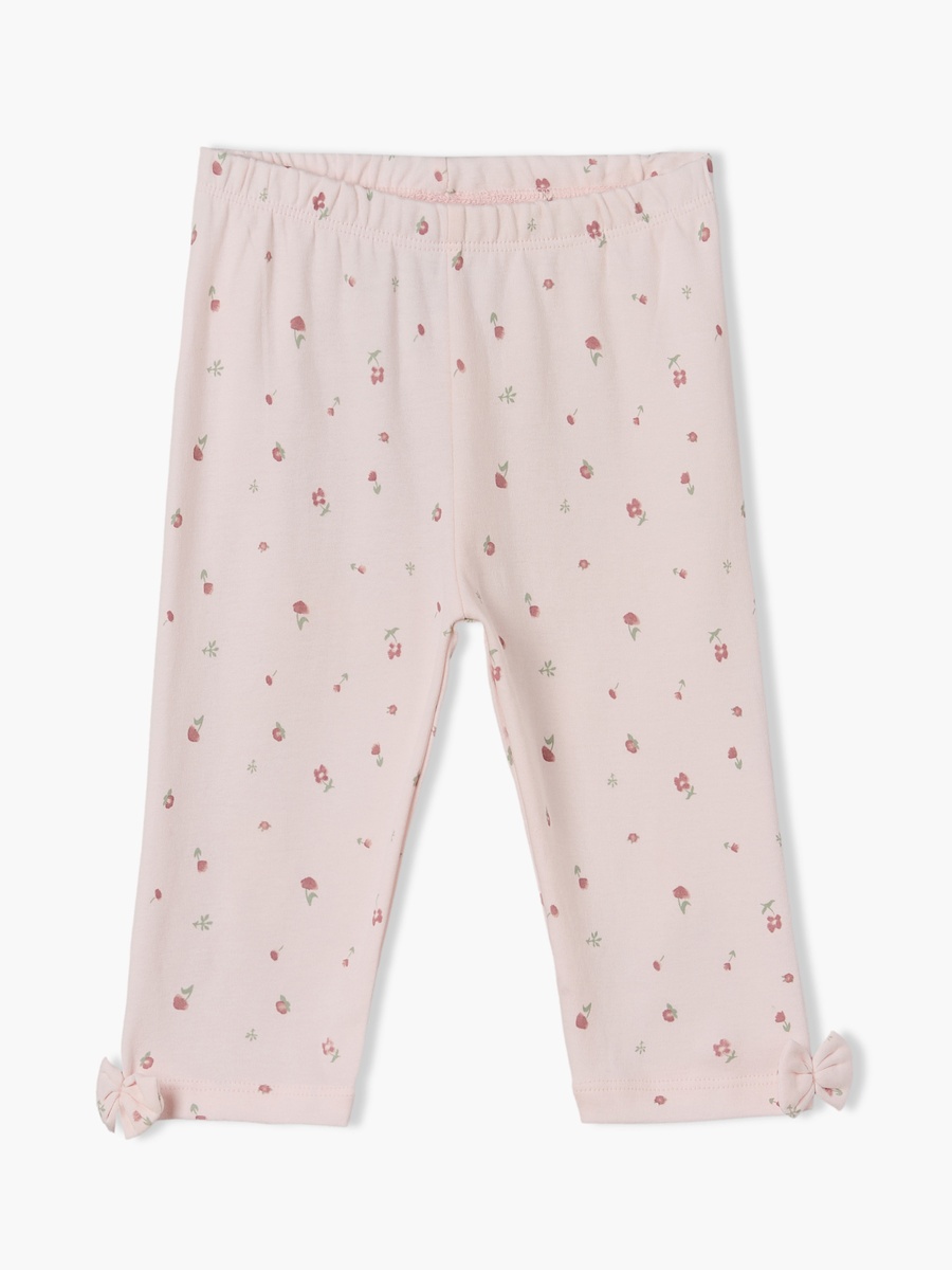 Cotton Crew Neck Long Sleeves Pyjama Set with Floral Print