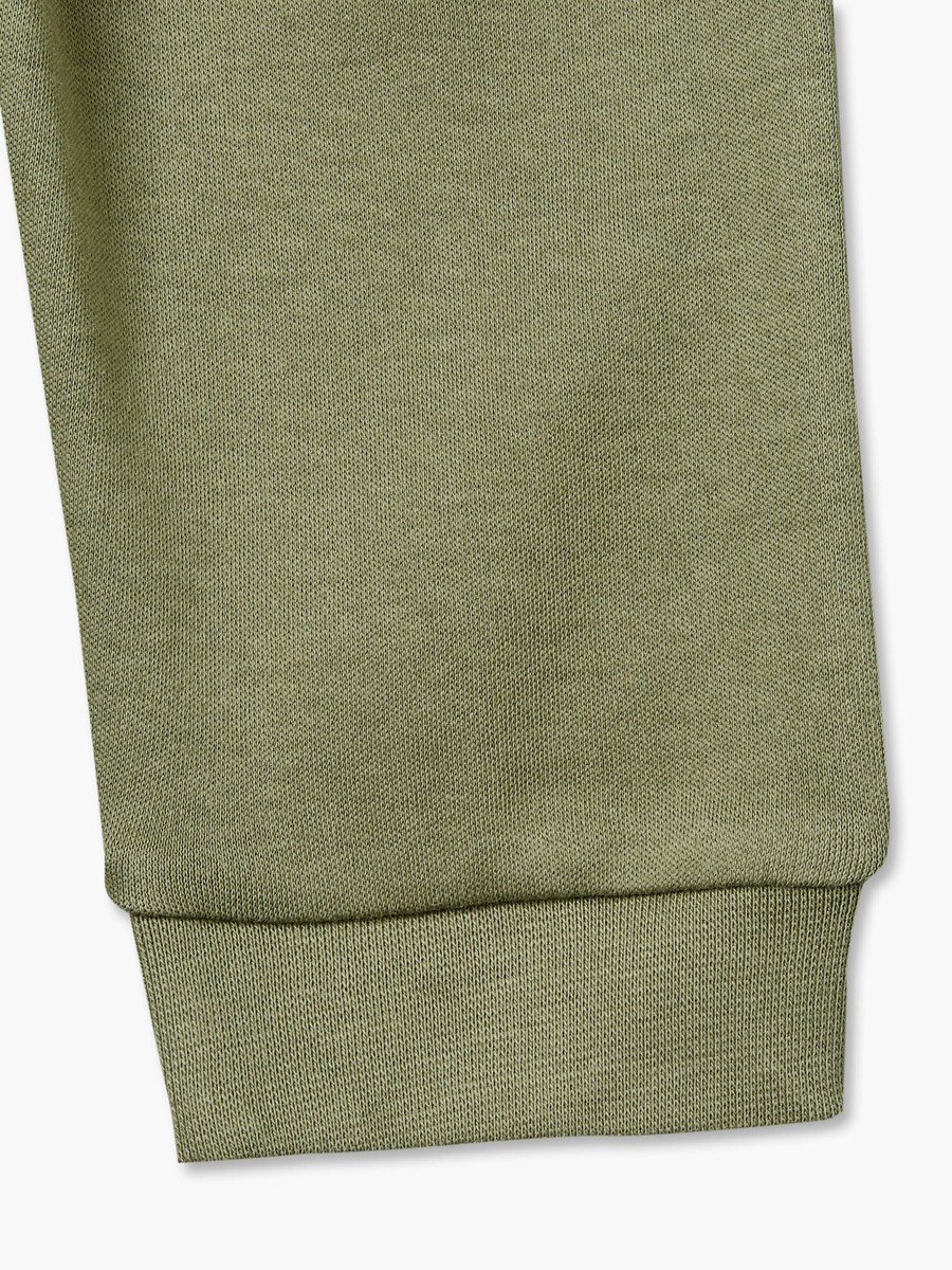 Cotton Crew Neck Long Sleeves Pyjama Set with Embroidery