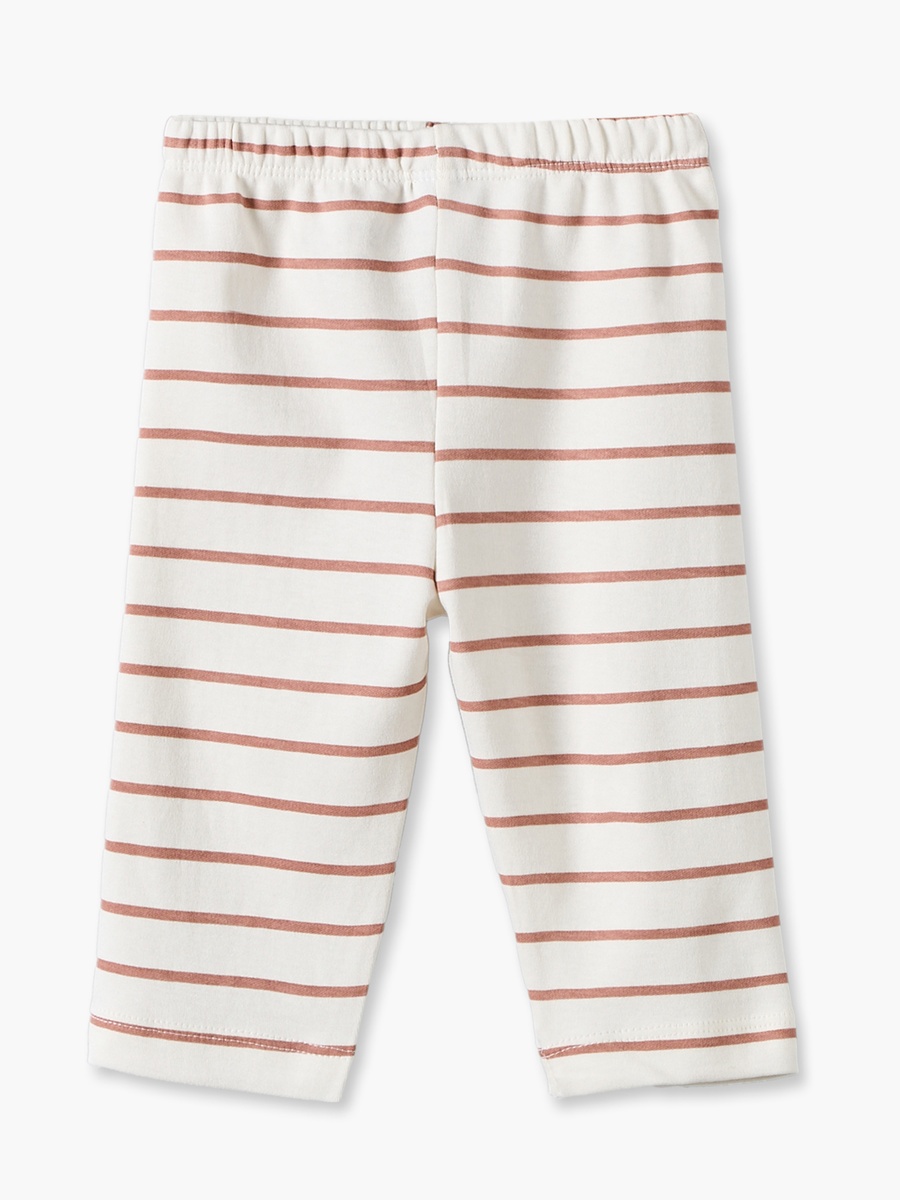 Cotton Crew Neck Long Sleeves Pyjama Set with Teddy Bear Print