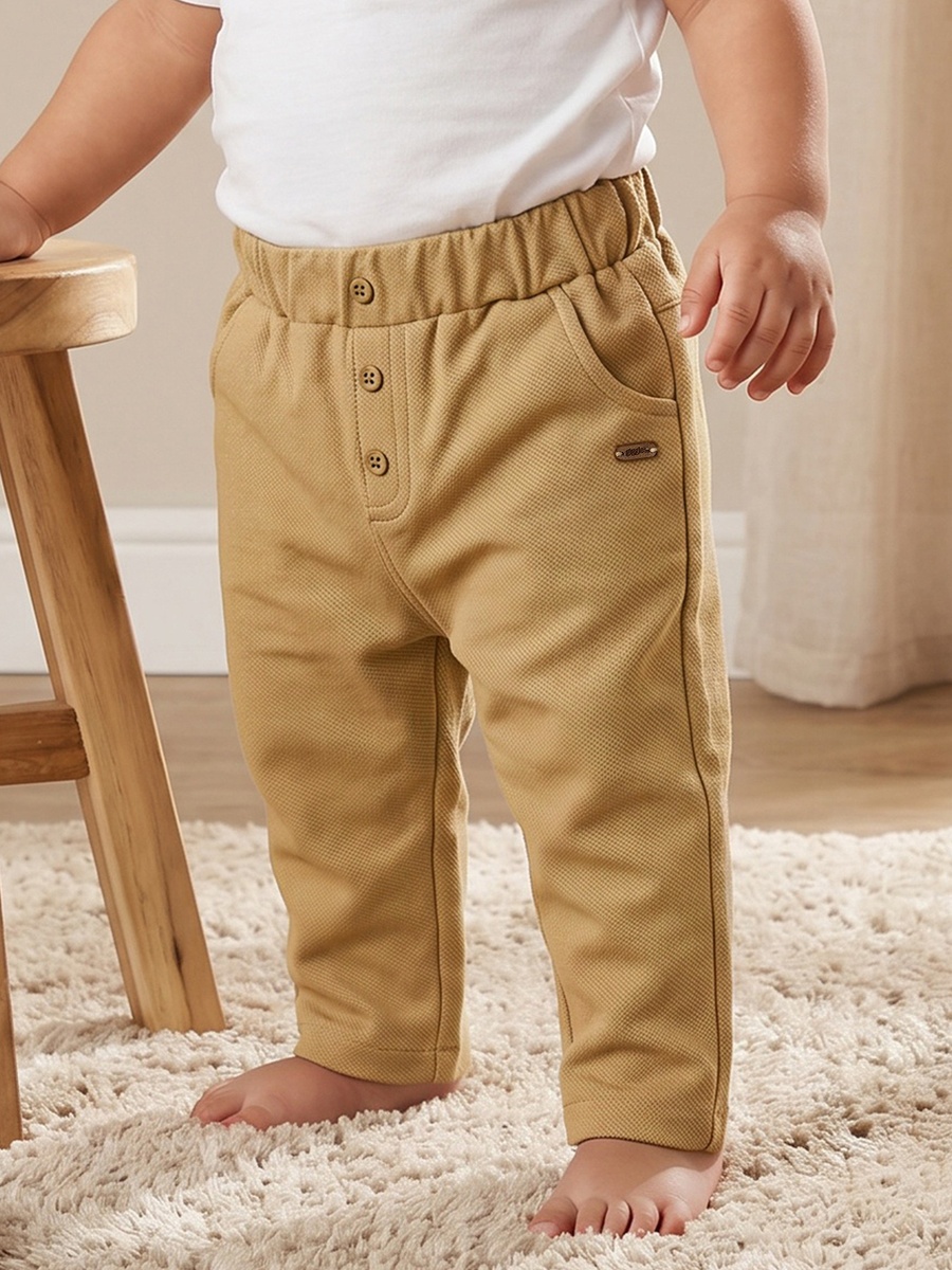 Trousers with Pockets, Elasticated Waist