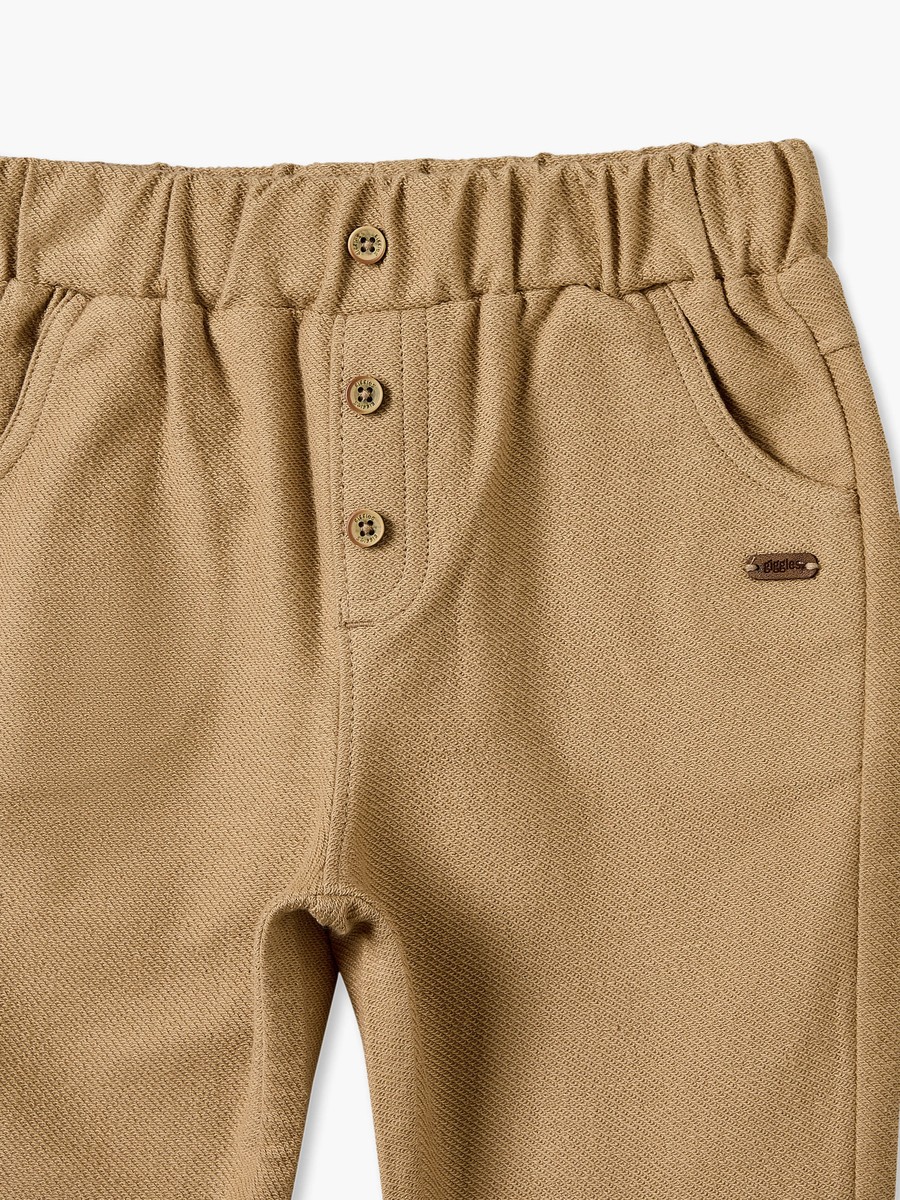 Trousers with Pockets, Elasticated Waist