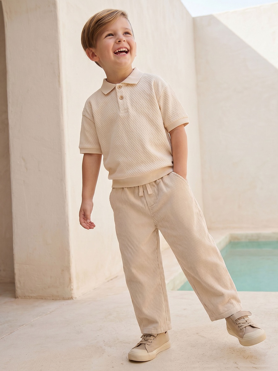 Trousers with Pockets- Drawstring Waist