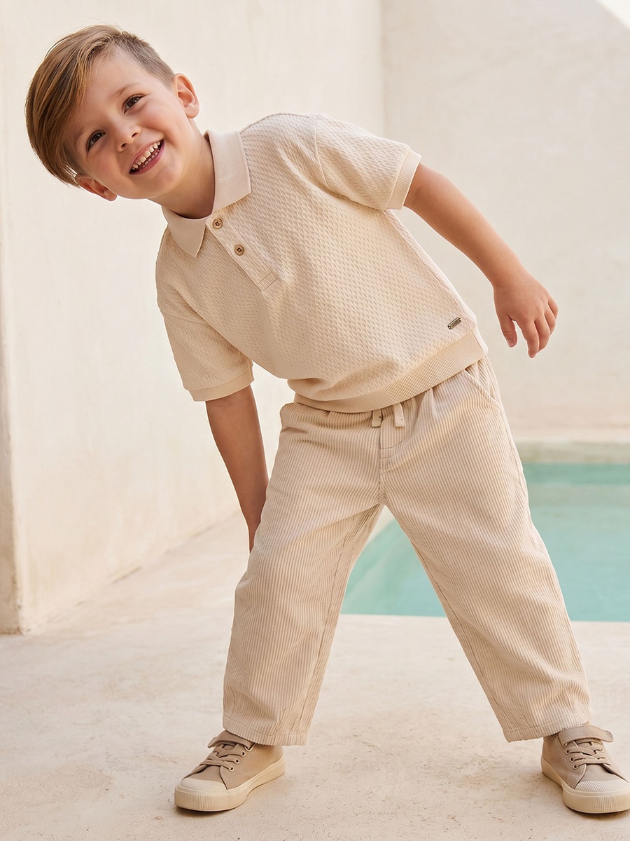 Trousers with Pockets- Drawstring Waist