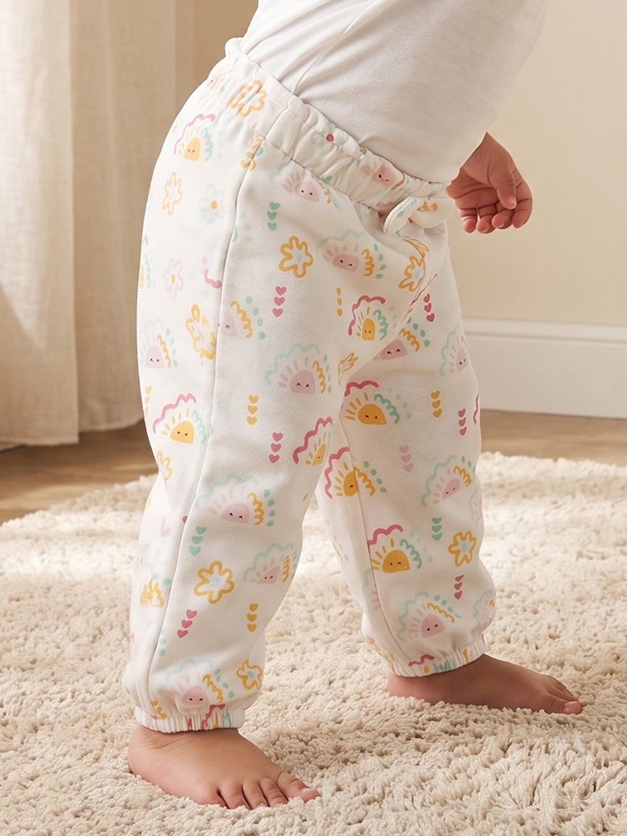 Elasticated Waist Joggers with Bow Detail