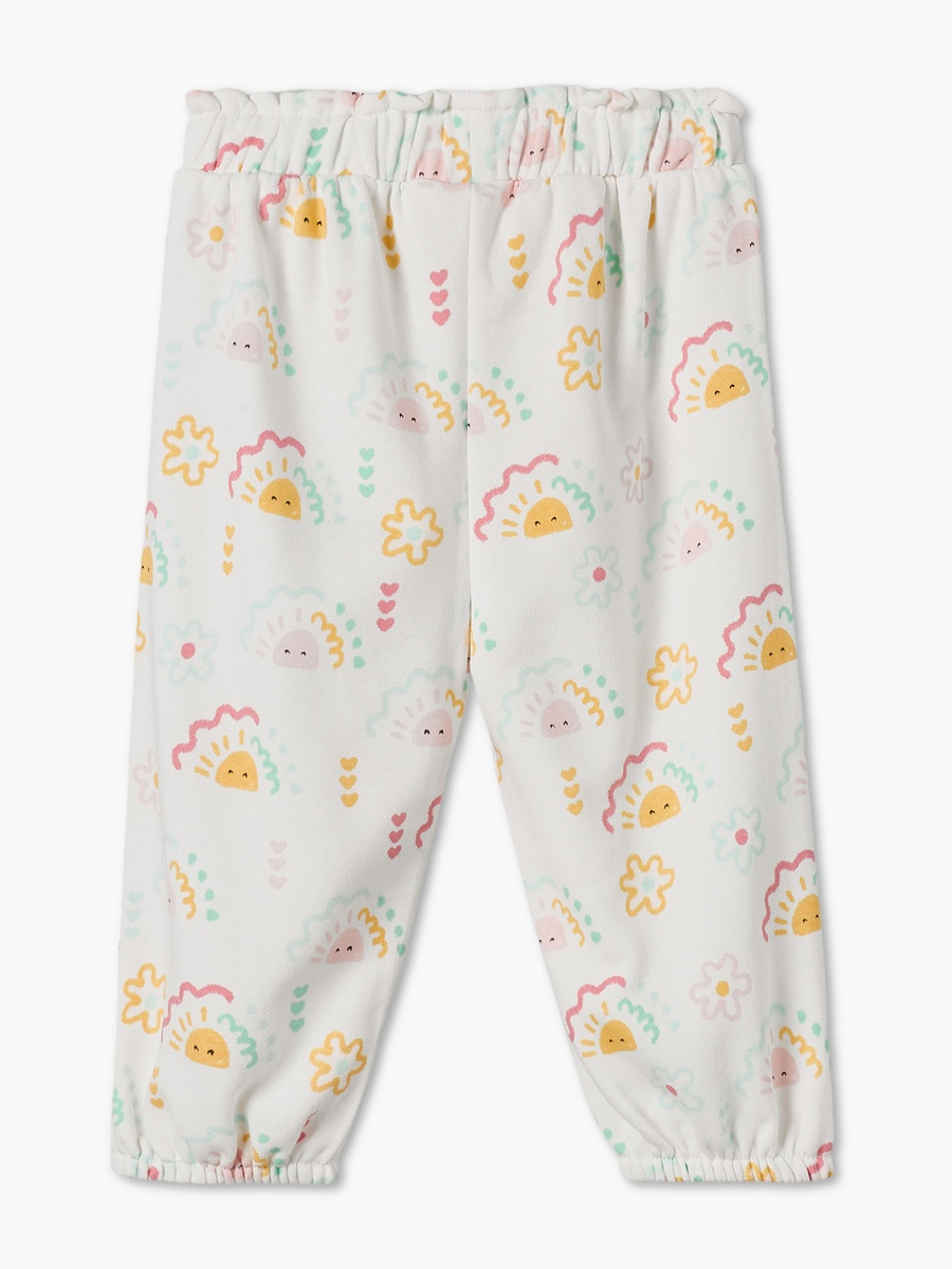 Elasticated Waist Joggers with Bow Detail