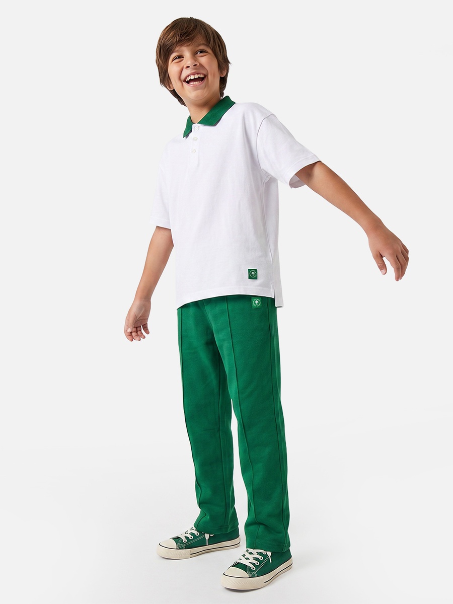 Elasticated Drawstring Waist Track Pants with Pintuck Accent