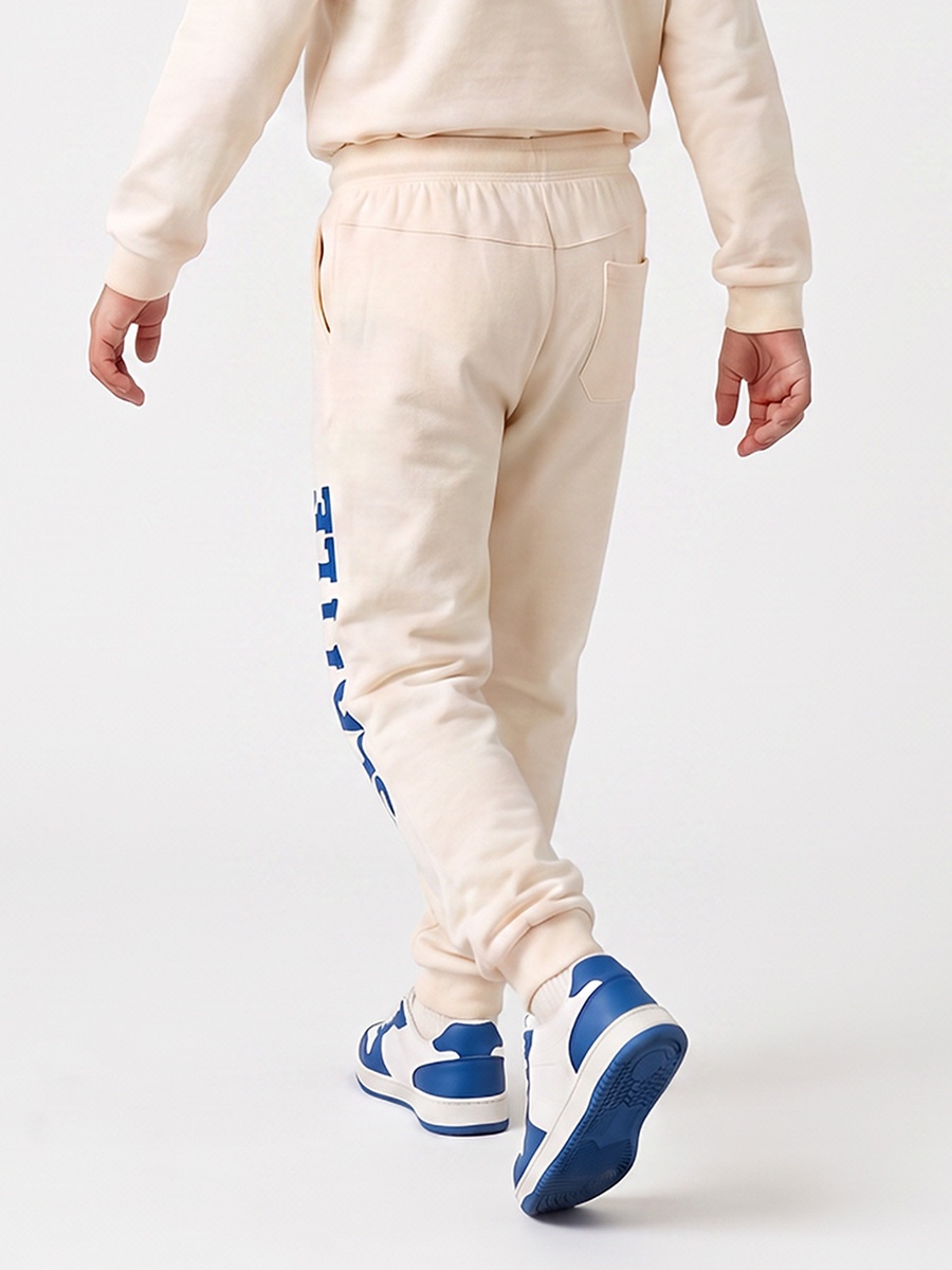 Elasticated Drawstring Waist Joggers with Seattle Print