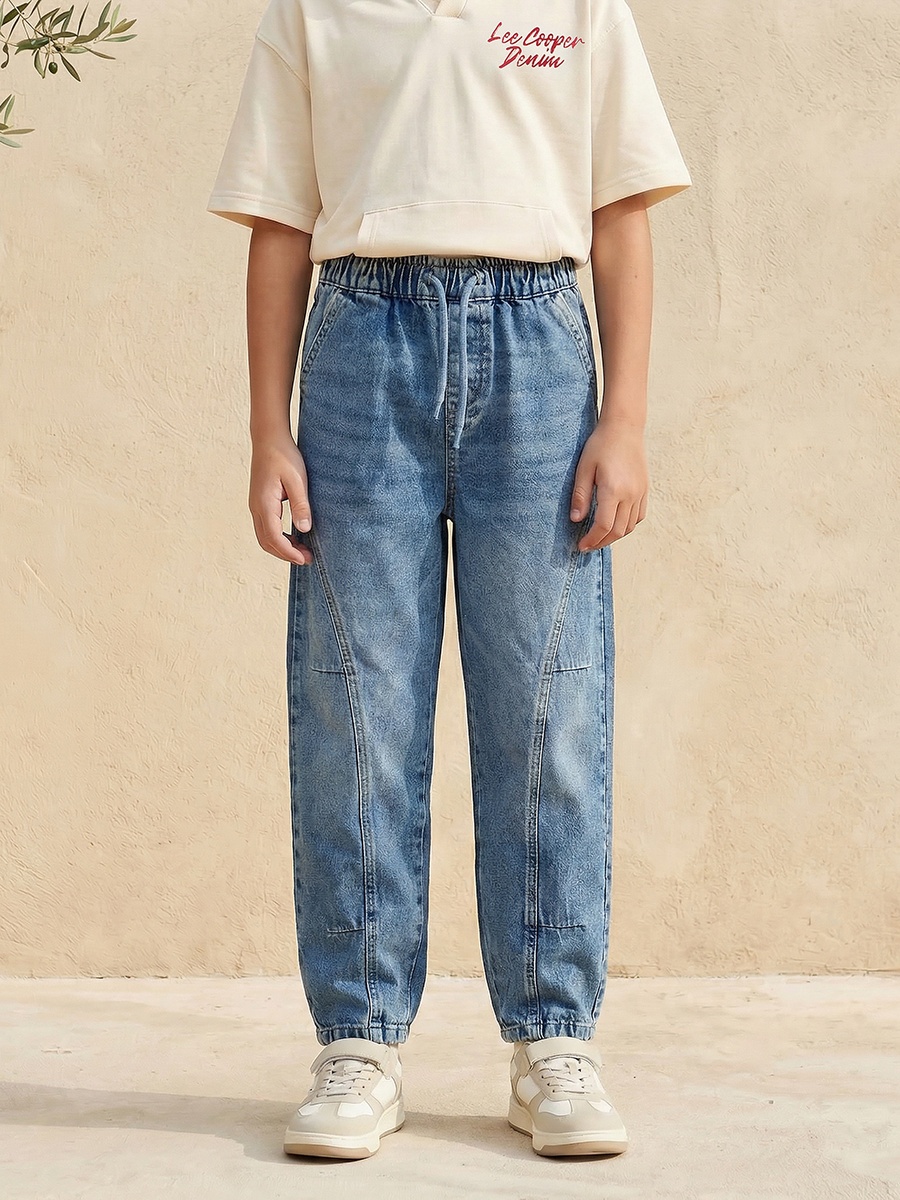 Jeans with Drawstring Closure