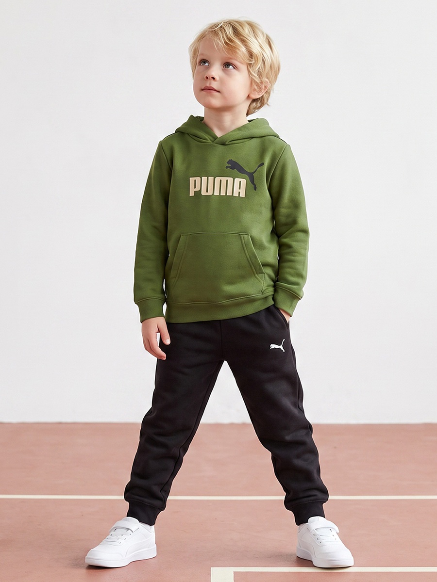Logo Print Hooded Sweatshirt with Long Sleeves