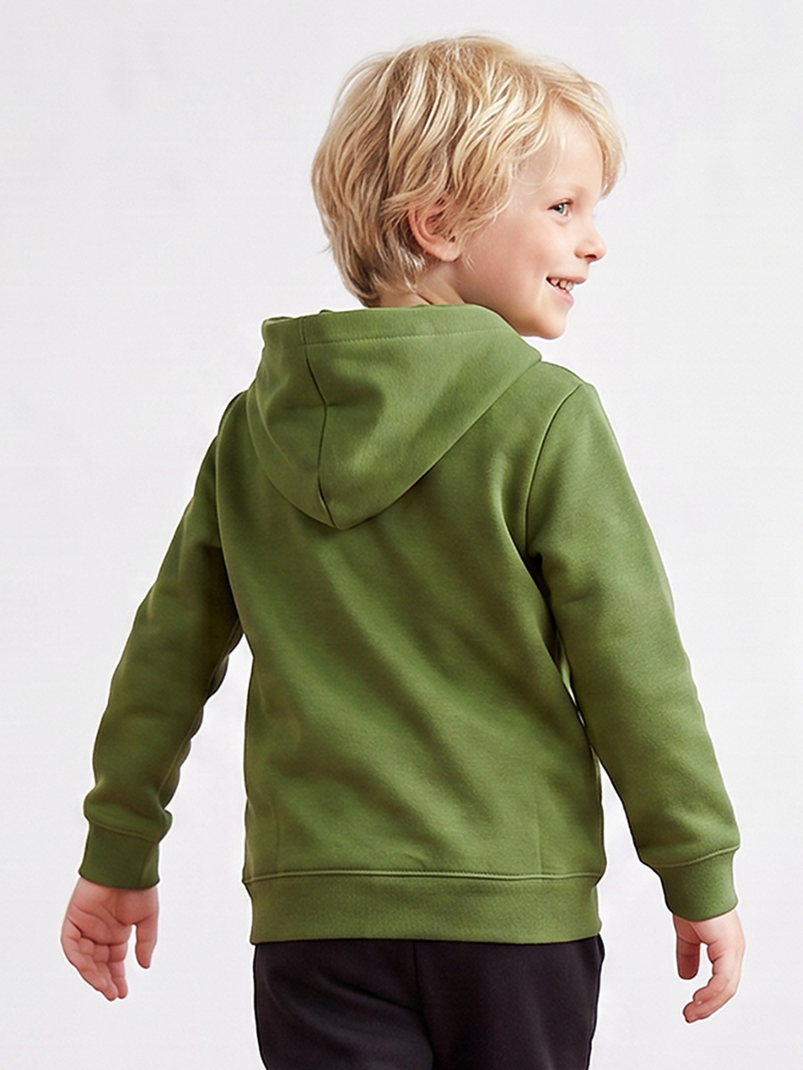 Logo Print Hooded Sweatshirt with Long Sleeves