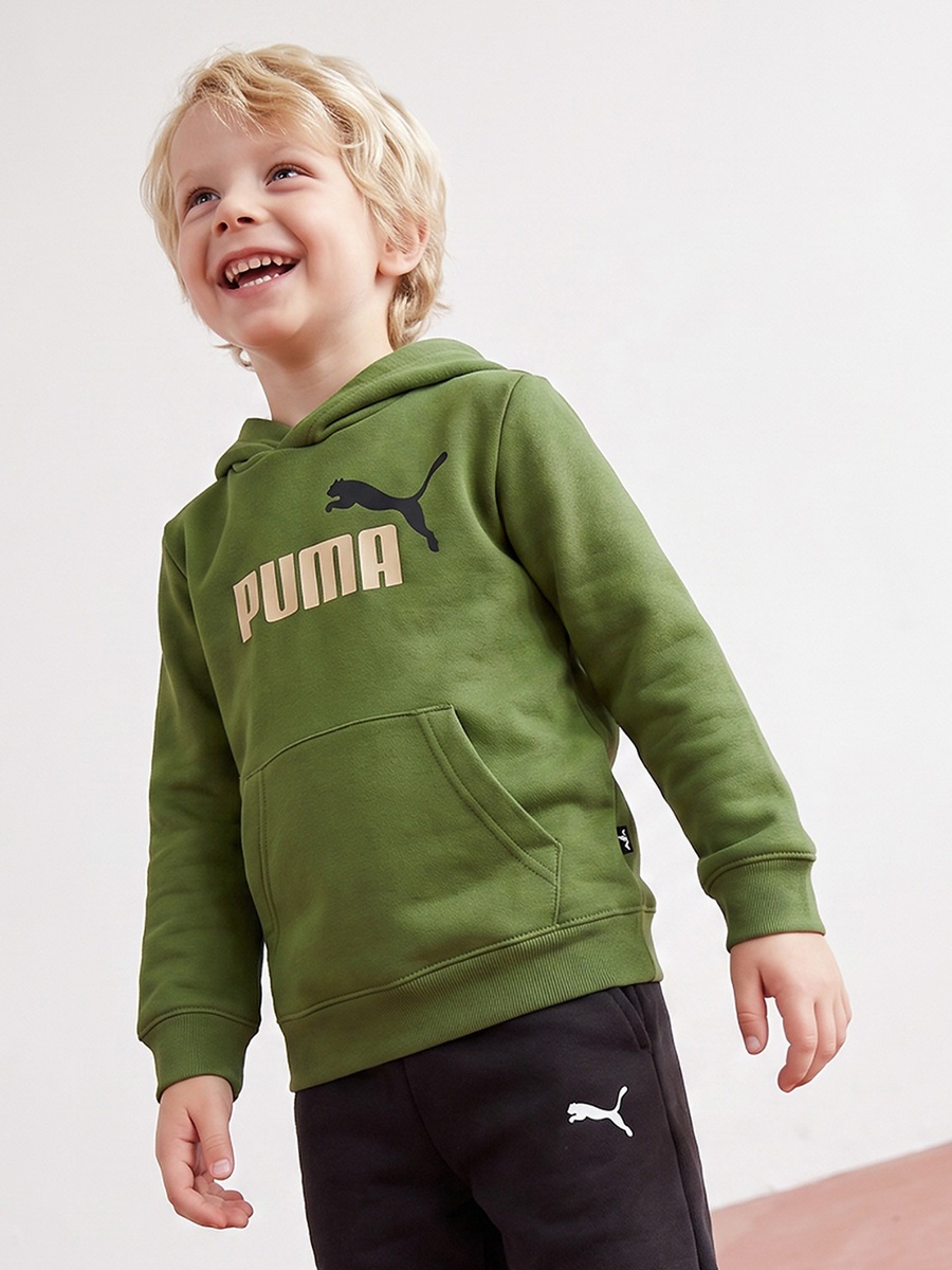 Logo Print Hooded Sweatshirt with Long Sleeves