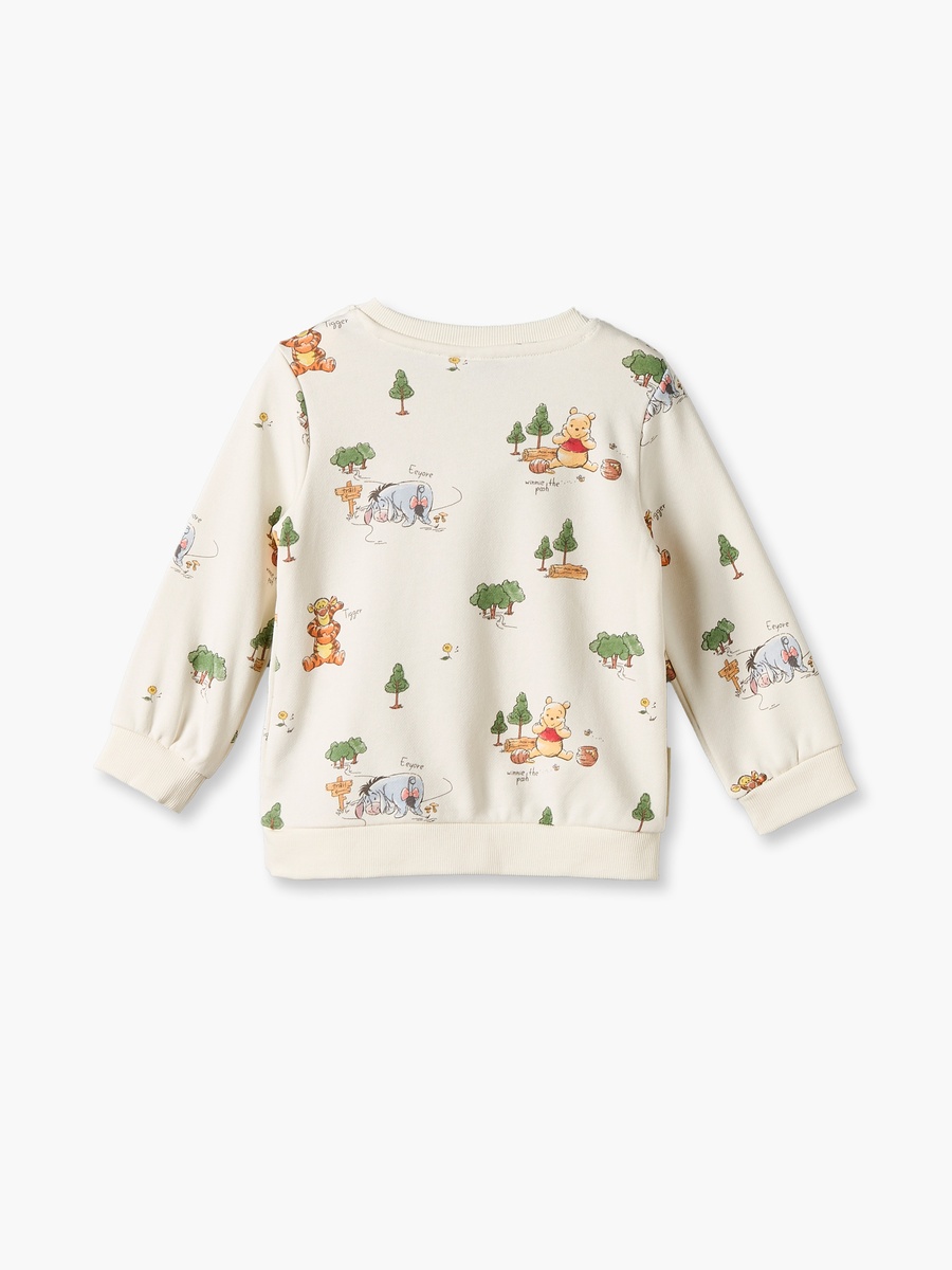 Winnie the Pooh Print Sweatshirt with Long Sleeves