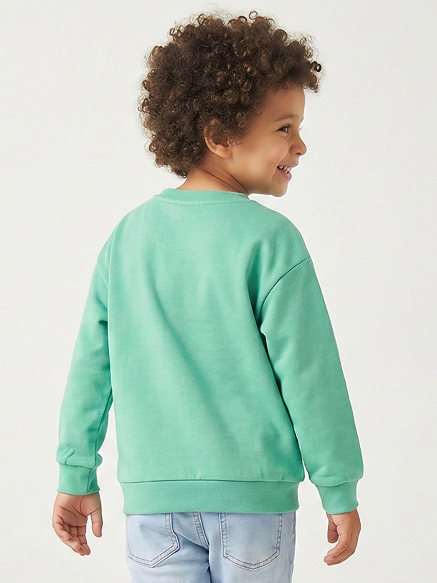 Fox Print Sweatshirt with Long Sleeves