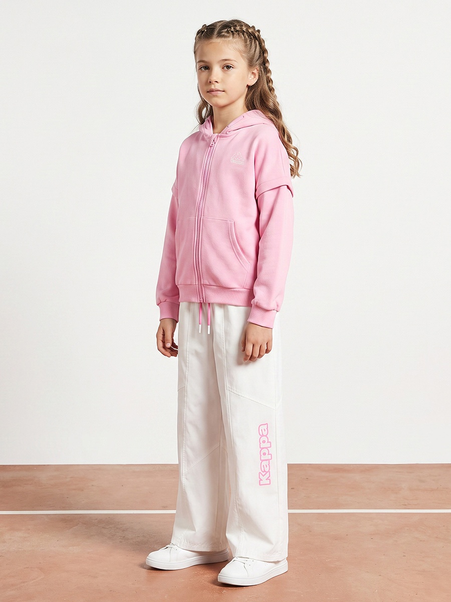 Logo Print Hooded Sweatshirt with Detachable Sleeves