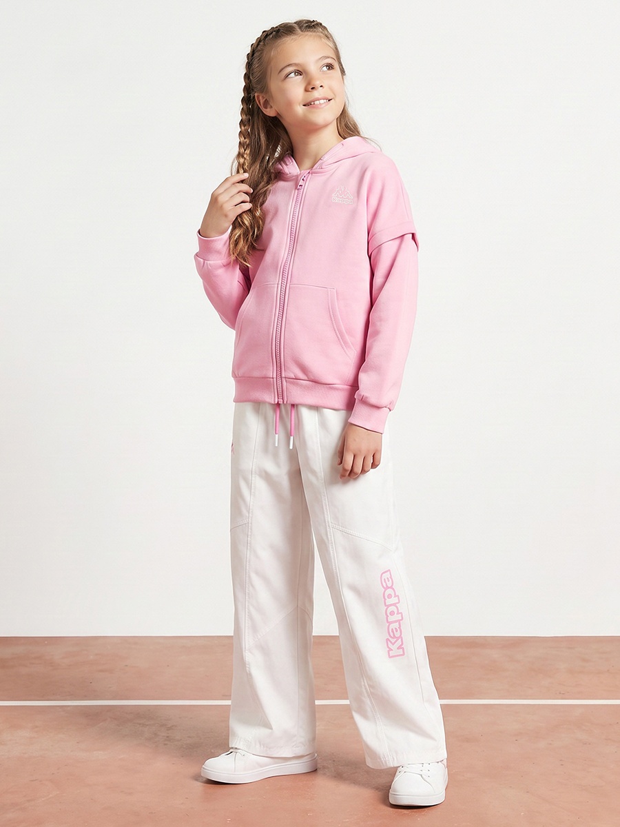 Logo Print Hooded Sweatshirt with Detachable Sleeves