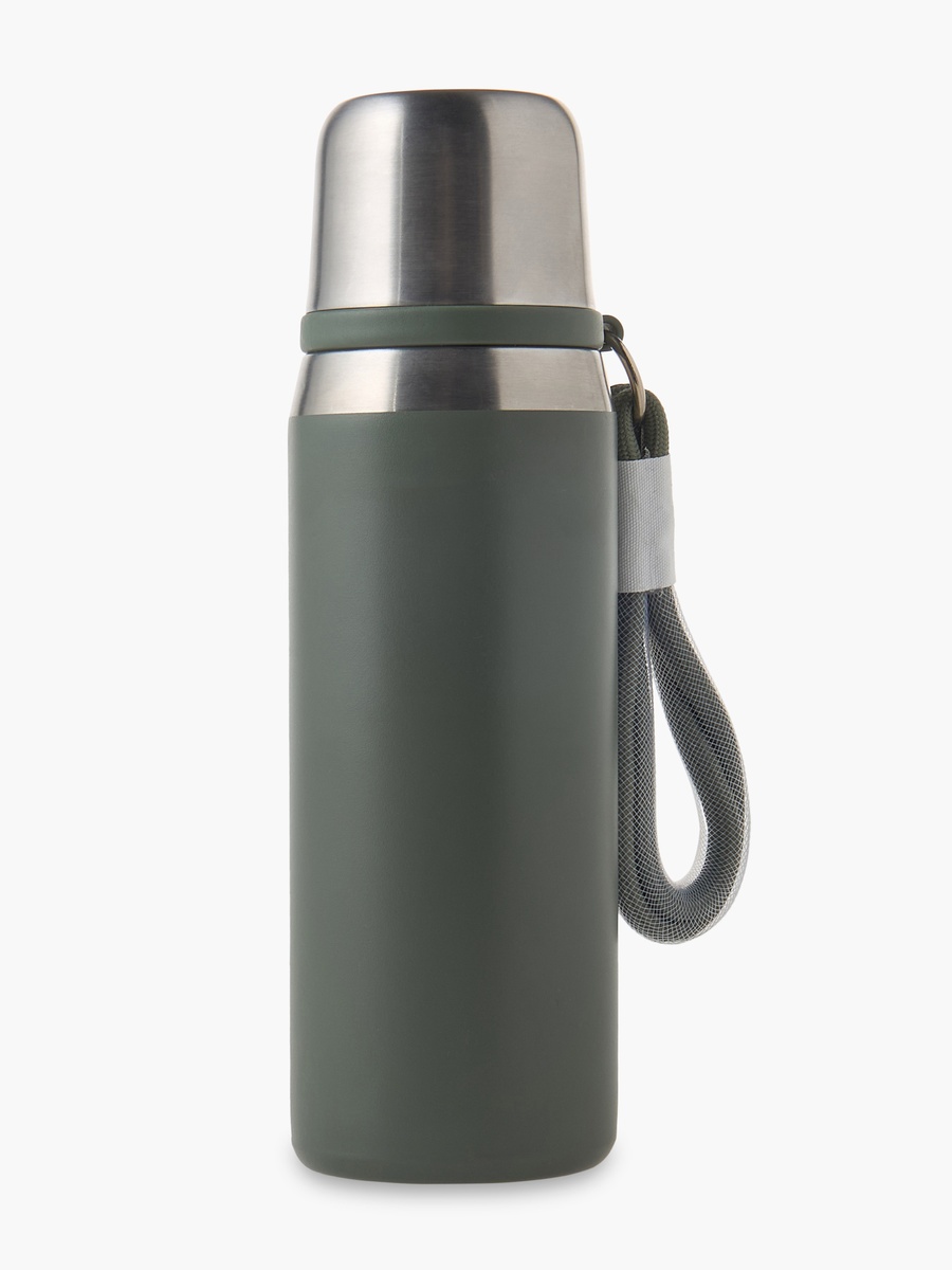 Solid Stainless Steel Thermoflask with Flip Lid - 800 ml