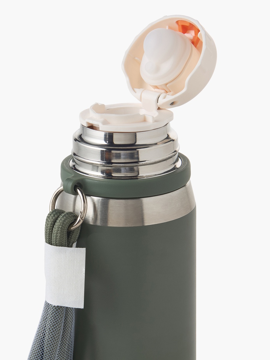 Solid Stainless Steel Thermoflask with Flip Lid - 800 ml