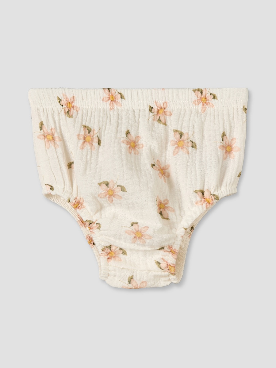V Neck Short Sleeves A-Line Dress with Bloomers